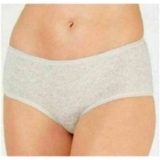 Charter Club Women's Grey Supima Cotton Hipster Underwear Size MEDIUM