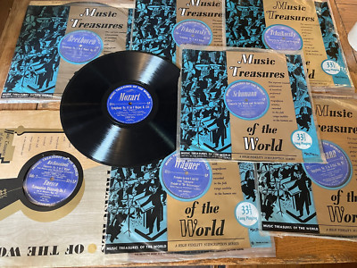 Music Treasures of the World LOT 9 LP Original Sleeves Beethoven Tchaikovsky Moz