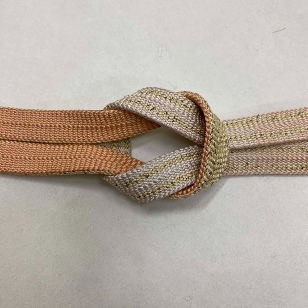 茶 Obijime Vintage Japanese Silk Obijime Rope Kimono Obi Cord 2951 | eBay