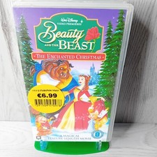 BEAUTY  THE BEAST ENCHANTED CHRISTMAS VHS - RARE RETRO VIDEO TAPE