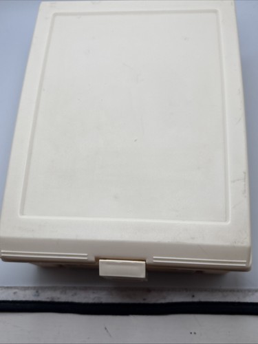 2 Rubbermaid Check File Storage Boxes 0185 Almond Portable Handle Lock Vintage - Picture 20 of 24