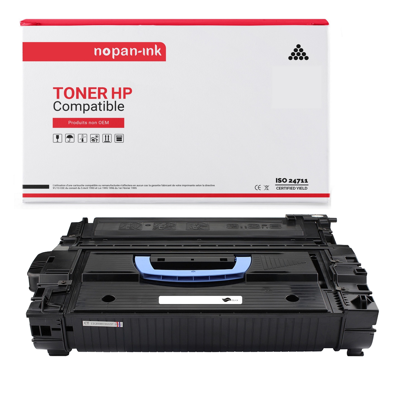 Toner compatible C8543X noir HP pour espace de travail partagé
