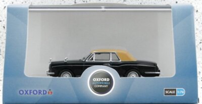 Modèle Réduit Rolls-Royce Corniche 1:76 - Bleu Indigo Par Oxford Diecast - Neuf Sous Blister
