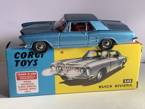 Corgi Toys 245 Buick Riviera With Trans-O-Lite Boxed New Release From CMC - Picture 12 of 12