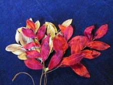 Vintage Velvet Millinery Flower Collection 2" Rosy Pink Brown Japan H2234