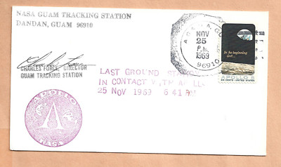 APOLLO 12 LAST GROUND STA IN CONTACT NOV 25,1969 AGANA GUAM   SPACE COVER NASA