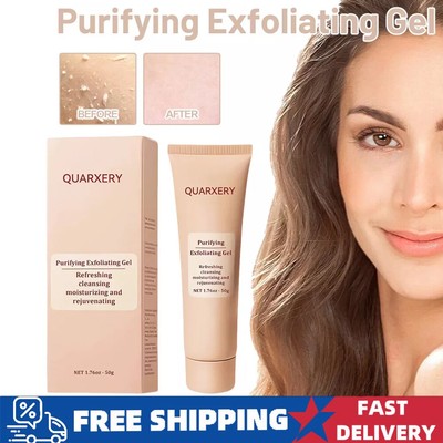 Purifying Exfoliating Gel,Quarxery Cleansing Purifying Cream for Face & Body