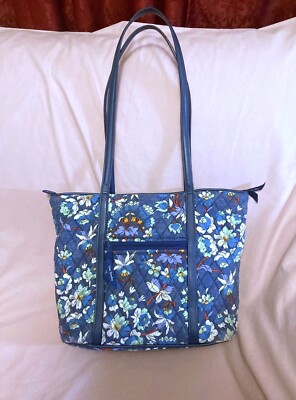 VERA BRADLEY SMALL TRIMMED VERA 25094-X59 IN FLORAL BURSTS PATTERN
