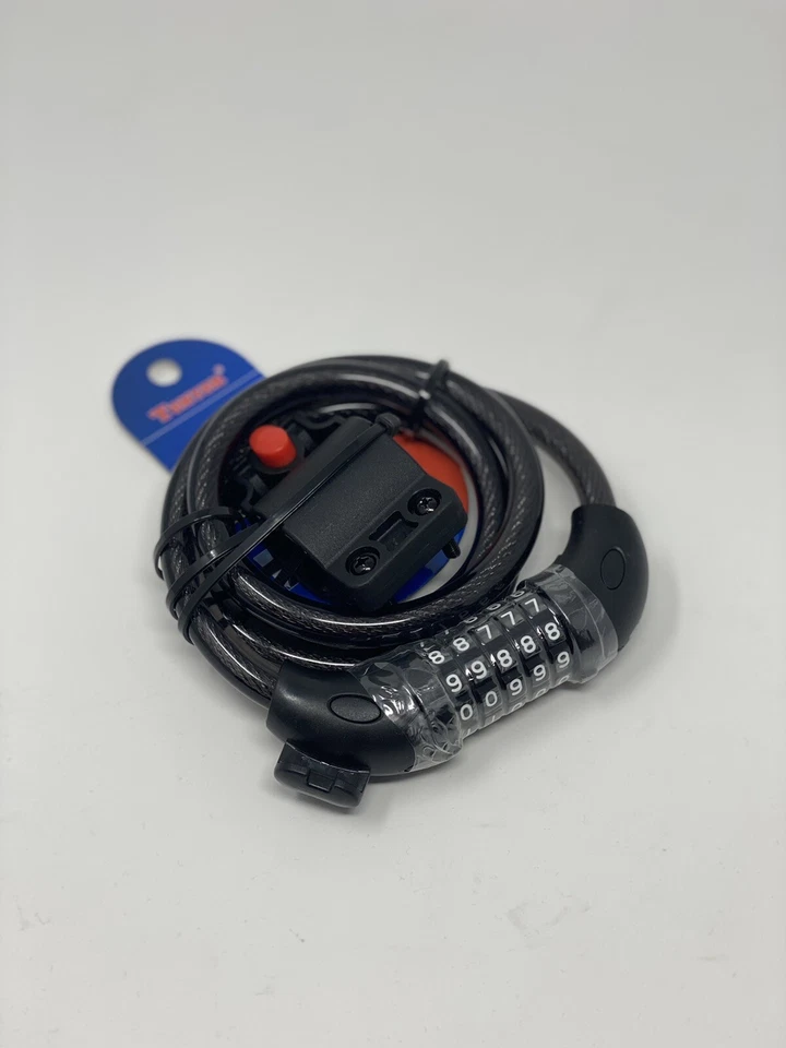 TONYON Security 5 Digit Combination Bike Cable Lock Mounting Bracket Brand New - Image 2 of 4