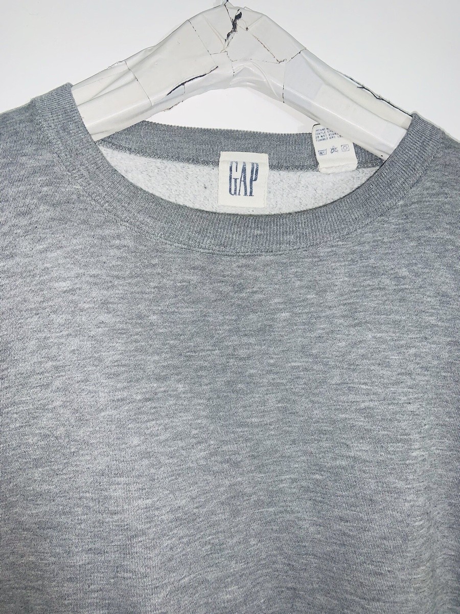 GAP Vintage 90s Blank Crewneck Sweatshirt Mens LG Gray | eBay GAP Vintage 90s Blank Crewneck Sweatshirt Mens LG Gray | eBay