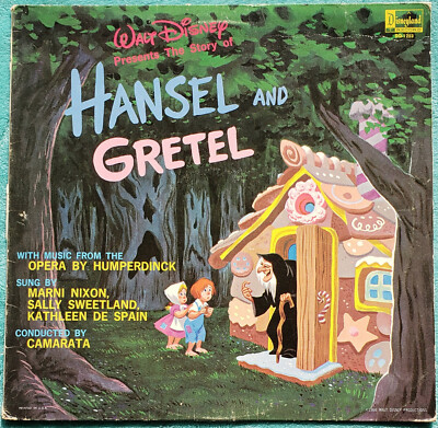 Walt Disney Presents The Story Of Hansel And Gretel LP 1964