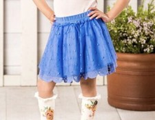 Matilda Jane Mother May I Skirt Blue Tulle Adventure Begins Girls Size 2 NWT