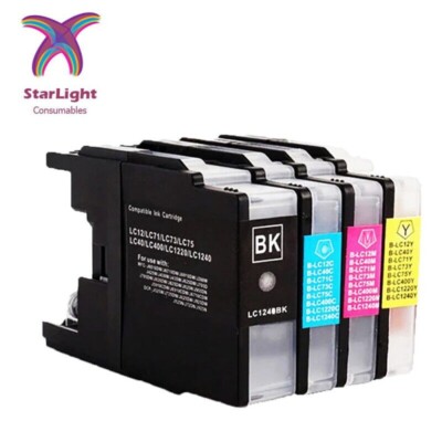4 Tintenpatrone LC1240 für Brother MFC-J5910DW MFC-J6510DW MFC-J6710DW J6710DW