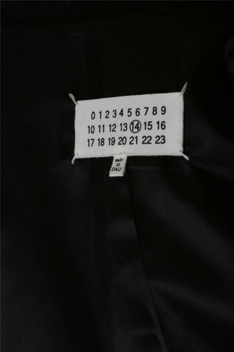 Maison Martin Margiela schwarze zweireihige Wolljacke Erbsenmantel US36 IT46 NEU - Bild 6 von 6