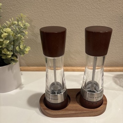 Cole & Mason Grinder Set - Derwent Salt and Pepper, Copper-Forest Wood