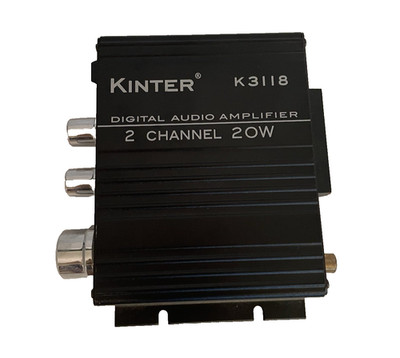Kinter K3118 Black Hi Fi 2 Channel 20W  Digital Audio Amplifier (Unit Only)
