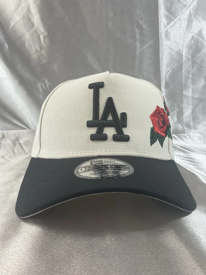 Los Angeles Dodgers Rose Emblem 9FORTY New Era Hat Cap Adjustable MLB Brand New - Image 3 of 4
