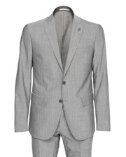 NWT PAL ZILERI SUIT light grey lightweight wool luxury Italy 48 us 38