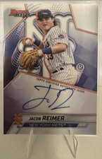 2025 Bowman's Best #B25-JR Jacob Reimer, Mets Best of '25 Auto On-Card Refractor