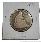 1873 P Philadelphia Seated Liberty w Arrows Half Dollar 50C Coin