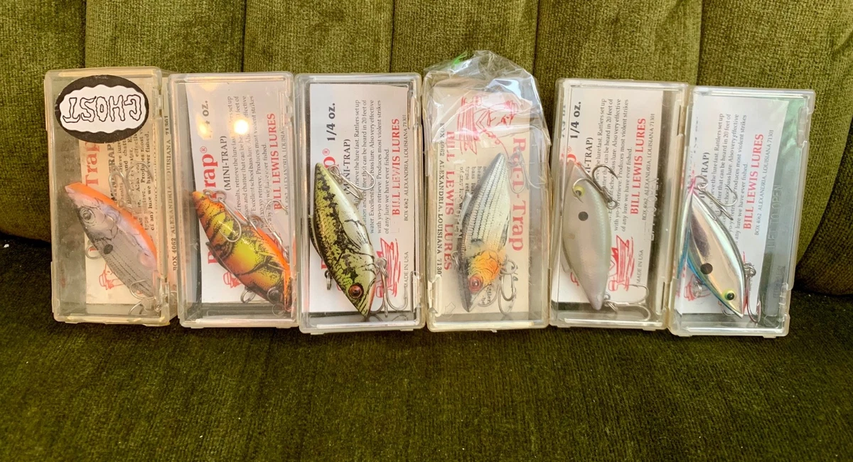 Lot De 7 Leurres Vintage Rat-L-Trap - Crankbaits Sans Lèvres - Multicolore