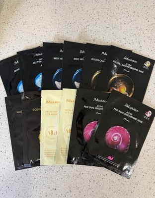 JMsolution 14 Pack Face Mask Variety Set Korean Sheet Mask Collagen Tea Tree