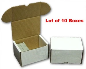 Lot of 10 BCW 330 Count Corrugated Cardboard Baseball Trading Card Boxes box