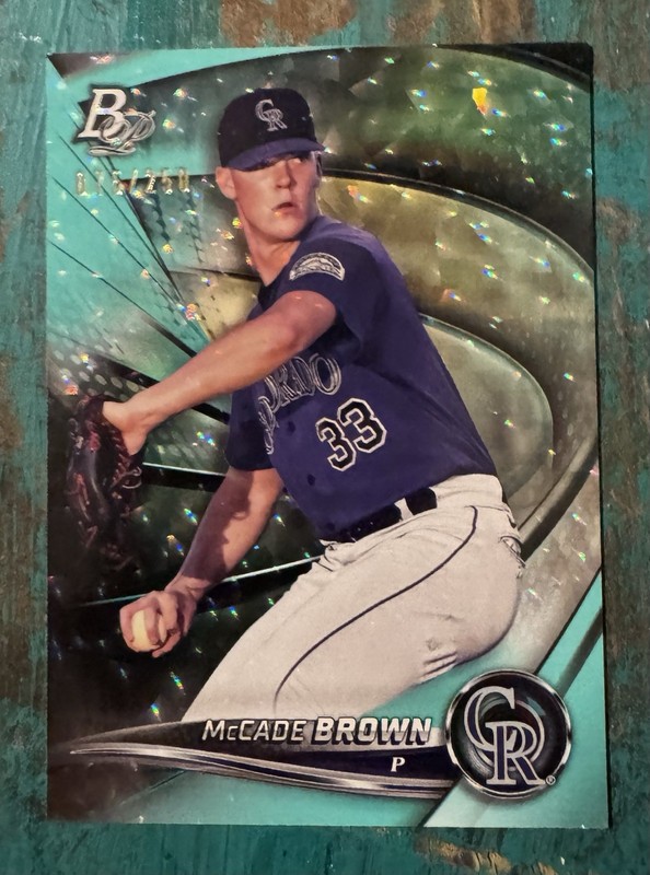 2022 Bowman Platinum McCade Brown Top Prospects Ice #TOP-36 - Colorado Rockies