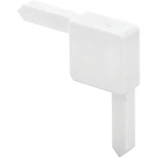 Prime-Line White C Sash Plastic Square Cut Corner (20 Count) PL14323 PRIME-LINE