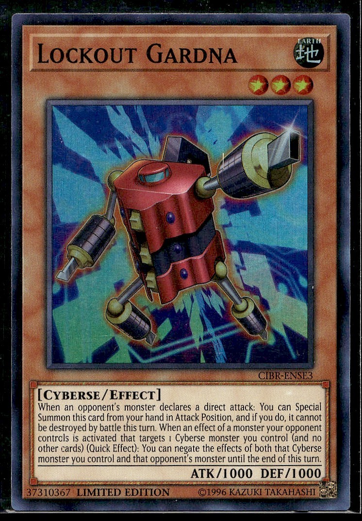 Lockout Gardna - CIBR-ENSE3 - Limited Edition - Holo - YuGiOh
