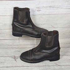 TuffRider Kids Starter Front Zip Paddock Boots Brown Children’s Size 3