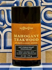 Bath  Body Works Men's Shop Mahogany Teakwood Antiperspirant Deodorant 2.7 oz
