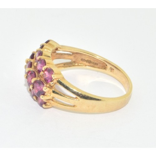 9ct Gold Ruby Keeper Ring - image 2