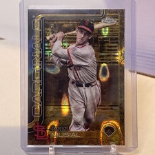 2025 Topps Gilded Stan Musial Gold Lava Refractor • #87 • #’d /10 WOW! Cardinals