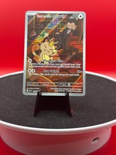 Team Rockets Meowth Destined Rivals Illustration Card 203/182 NM Pokemon TCG