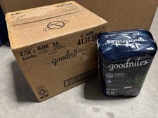 Goodnites Nighttime Underwear HULK Size S/M Pull-Ups - 4 Pack Case - Brand New 