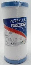 PurePlus PP10BB-CC 10 x 4.5 Whole House Sediment Activated Carbon Water Filter