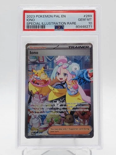 IONO 2023 POKEMON PALDEA EVOLVED SPECIAL ILLUSTRATION RARE #269/193 PSA 10 Q3963