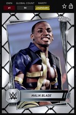 WWE Slam Topps Chrome 94cc Malik Blade Steel Cage DIGITAL Base