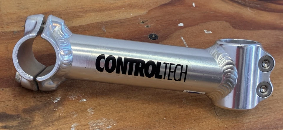 NOS 130mm Control Tech Aluminum Ahead MTB 1" Threadless Stem Silver 25.4 USA - Image 2 of 4