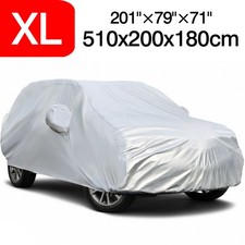 Large Full SUV Car Cover Waterproof Outdoor Rain Protector Silver For Land Rover