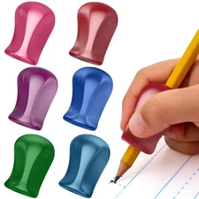 The Pencil Grip Metallic Grippers 6-Pack, Pencil Grips for Kids Handwriting, Erg