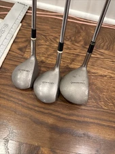 TaylorMade Burner Driver 10.5° &  3 Wood + Tour Cleek Set Vintage Metalwood