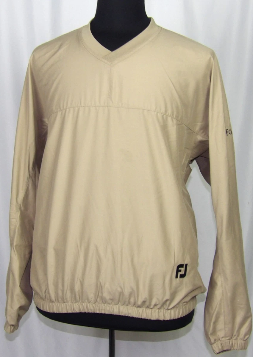 Veste Footjoy Dryjoys Homme 2XL – Coupe-vent 1/4 Zip Beige