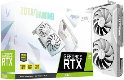ZOTAC Gaming GeForce RTX 3060 AMP White Weiß 12GB GDDR6 Grafikkarte GPU NVIDIA