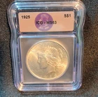 1925 Peace Dollar ICG MS63 Silver $1 Coin Philadelphia Uncirculated
