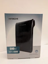 Hitachi Drive Portable Mini Mobile External Hard Drive - 500GB - USB -Model X500