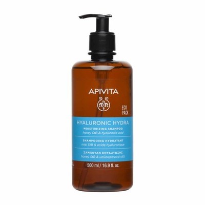 Apivita Moisturizing Shampoo Hyaluronic Hydra 500ml,Aloe, Honey, Vitamin E