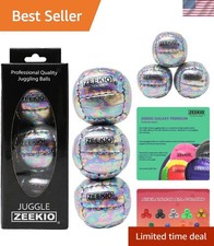 Galaxy Juggling Balls - 12 Panel Genuine Leather Balls - 130g - 67mm - Pack ...