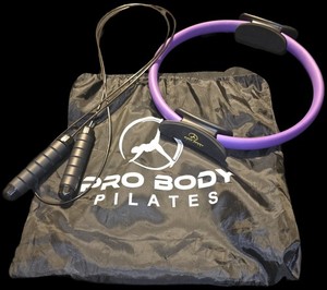 Fitness Ring – 14 Inch Pilates Ring & Jump Rope Toning Arms & Thighs 